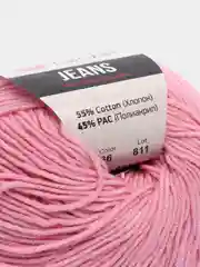 Розовый пряжа YarnArt Jeans Ярнарт Джинс