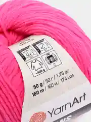Фуксия пряжа YarnArt Jeans Ярнарт Джинс