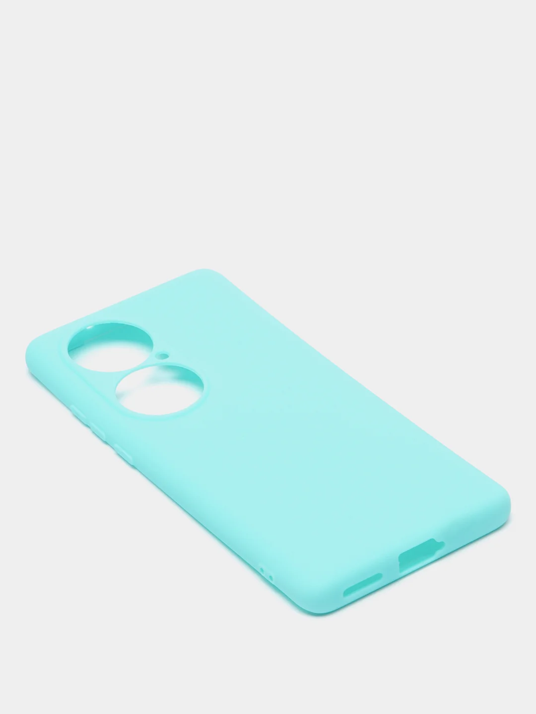 Бирюзовый чехол Huawei P50 Pro, Хуавей П50 Про силиконовый, матовый