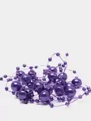 Фиолетовый бусины на нитке для декора, 1,2 метра, 14 цветов