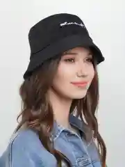 Черный панама из хлопка