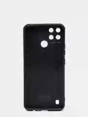 Красный чехол REALME C21Y силиконовый, имитация кожи