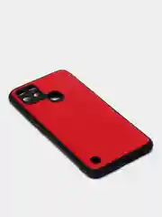 Красный чехол REALME C21Y силиконовый, имитация кожи