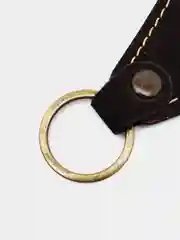 Брелок для ключа кожаный, трёхслойный, с логотипом