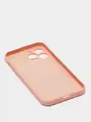 Коралловый меланж чехол на iPhone 11, 13, 12, XR, Pro, Max, Mini, бархатный
