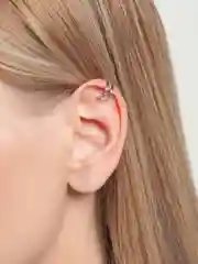 Серебряный серьги-каффы без прокола, 1 штука