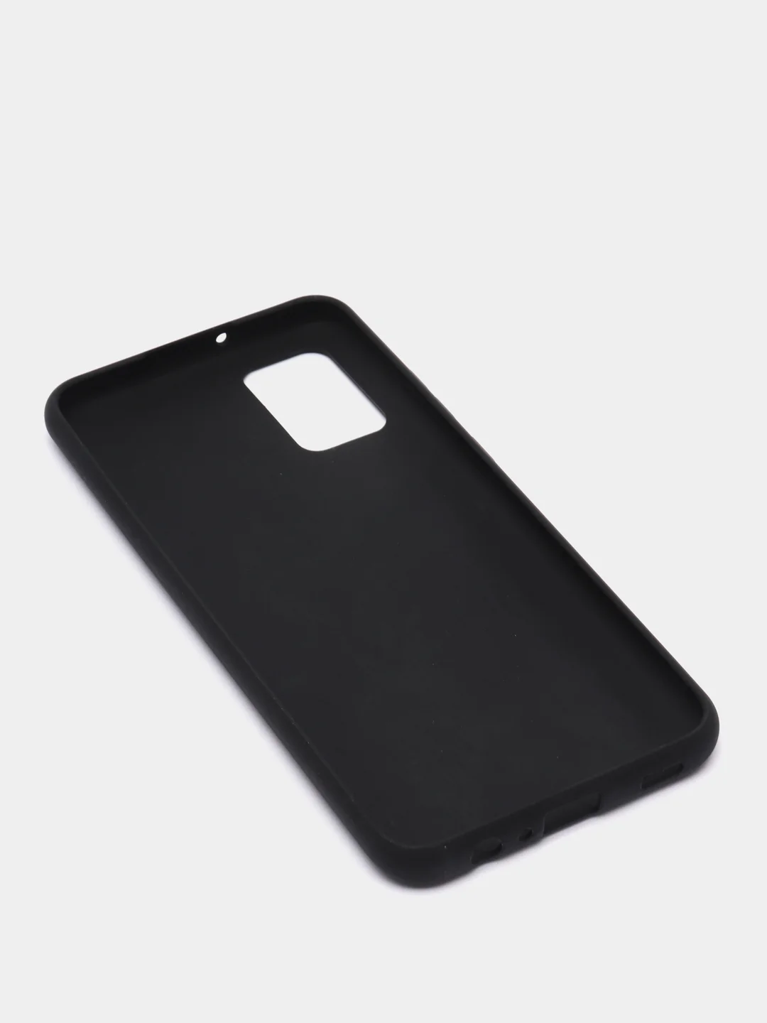 Черный чехол Samsung Galaxy A02s силиконовый