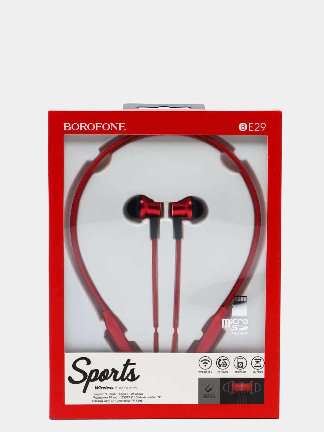 Красный беспроводные наушники Borofone BE29