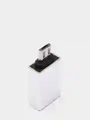 Серебряный адаптер переходник OTG micro USB на USB Type A