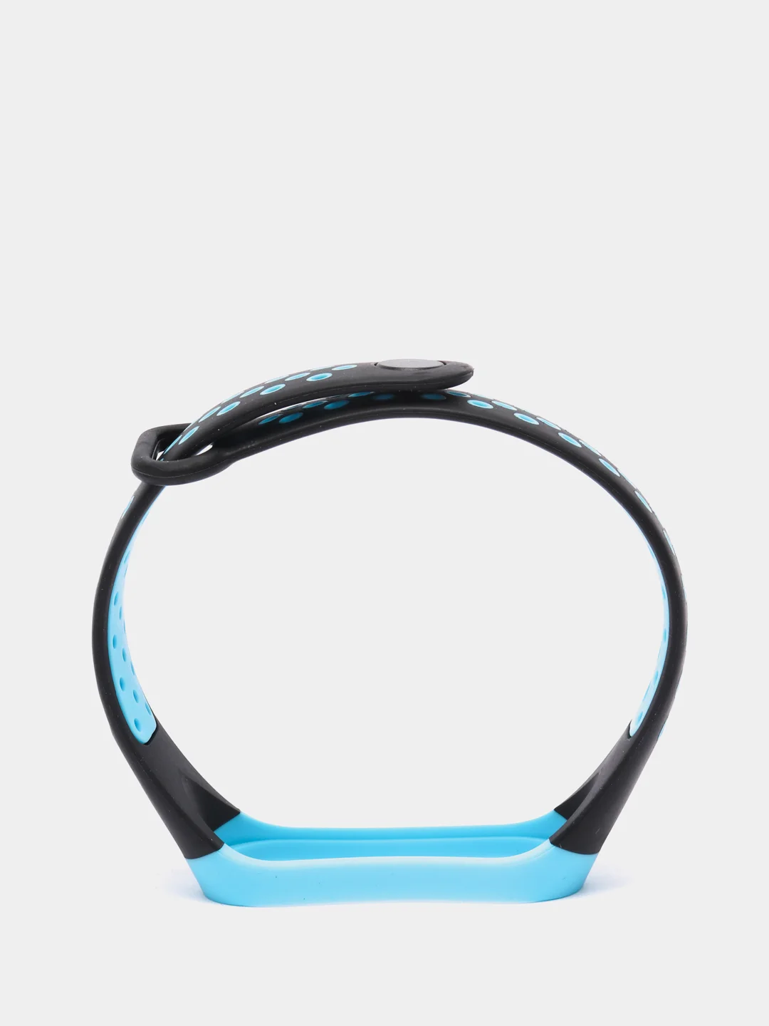 Голубой перфорированный cиликоновый ремешок для Xiaomi Mi Band 3 и Mi Band 4, ми банд 3/4