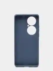 Темно-синий чехол Huawei P50 Pro, Хуавей П50 Про силиконовый, матовый