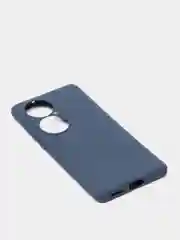 Темно-синий чехол Huawei P50 Pro, Хуавей П50 Про силиконовый, матовый