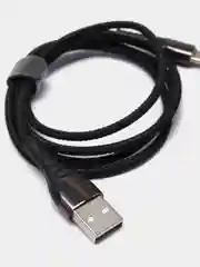 Черный кабель для зарядки 3A и передачи данных Micro-USB, Type - C