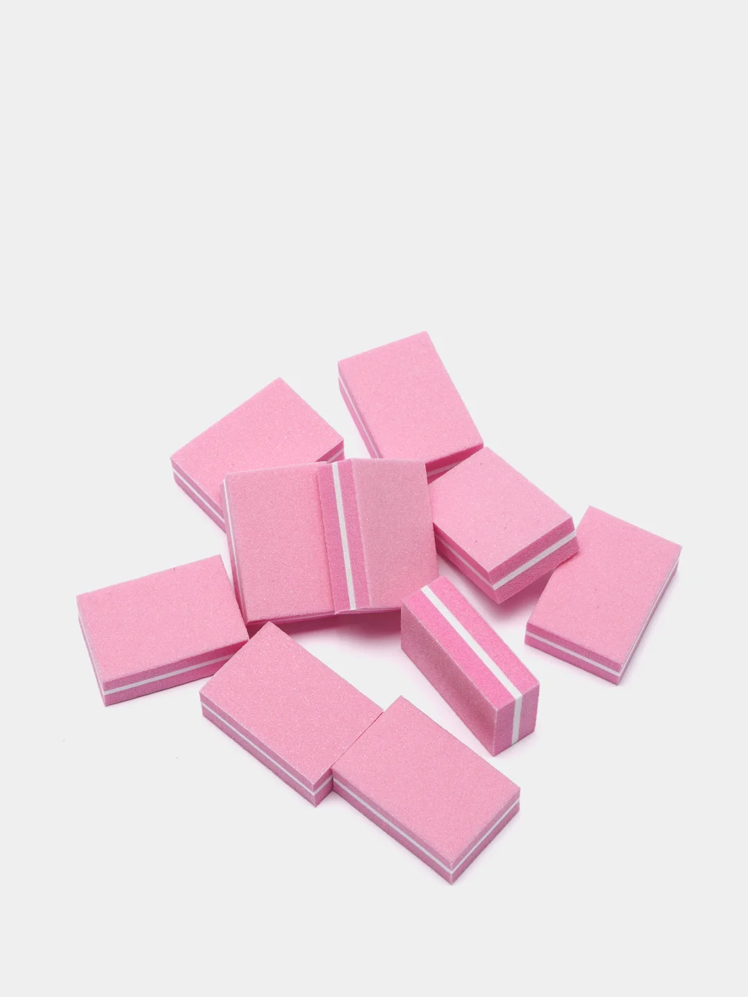 Розовый мини баф для ногтей 1,5,10,25,50 шт