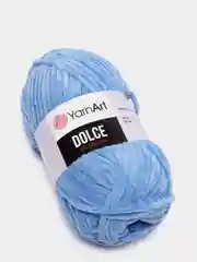 Лазурный пряжа YarnArt Dolce плюшевая, микрополиэстер, 100 г, 120 м