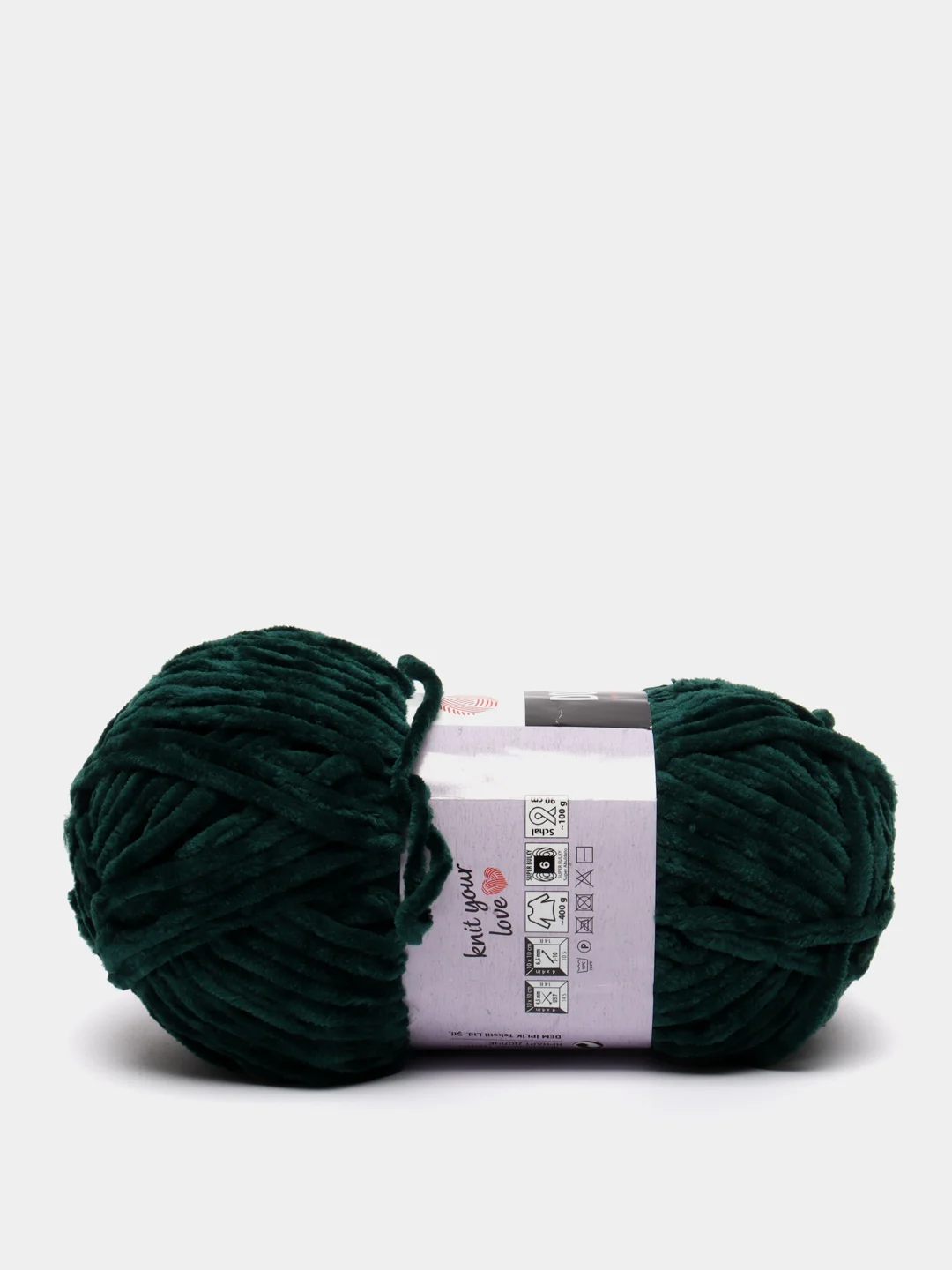 Тёмно-зелёный пряжа YarnArt Dolce плюшевая, микрополиэстер, 100 г, 120 м