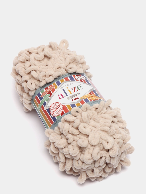 Пряжа Alize "Puffy Fine", микрополиэстер, 100 гр, 14,5 м