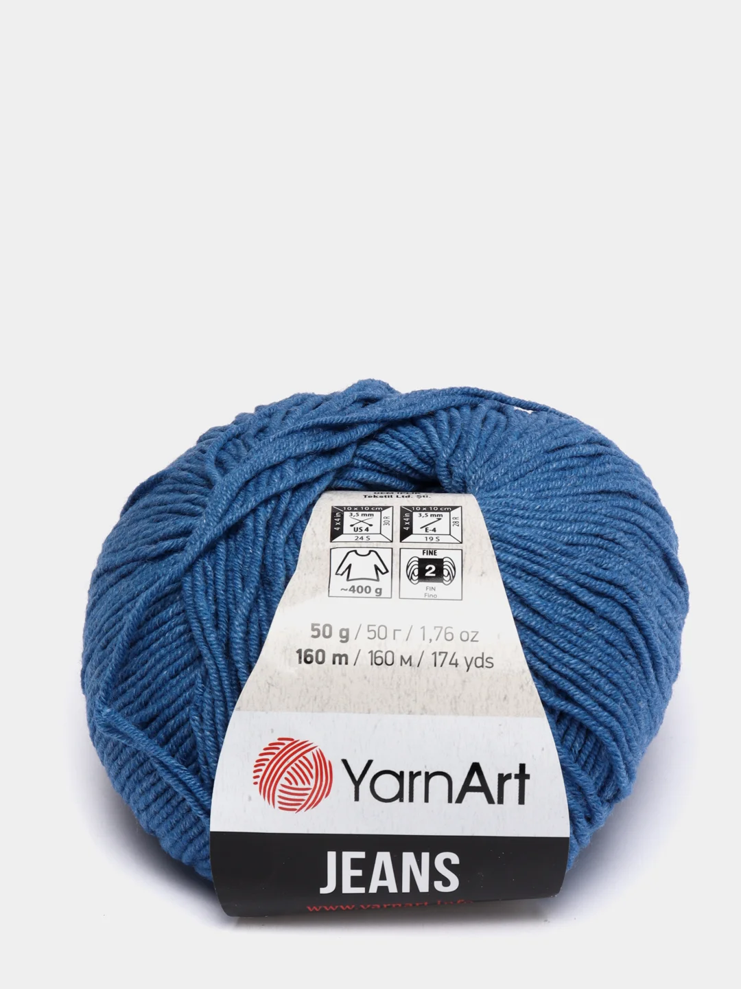 Темно-синий пряжа YarnArt Jeans Ярнарт Джинс