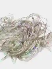 Гирлянда светодиодная, линейная, разноцветная, прозрачный провод, 140 LED, 7 м