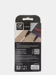 Кабель USB на Lightning "GFPower 19L", 1 метр, 2.4A, силиконовый белый, iPhone 8-pin