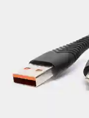 Кабель USB на Lightning "GFPower 19L", 1 метр, 2.4A, силиконовый белый, iPhone 8-pin