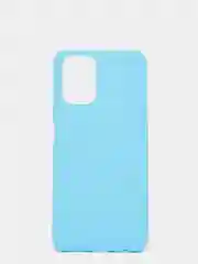 Голубой чехол Xiaomi Redmi Note 10 / Redmi Note 10S / Poco M5s силиконовый цветной матовый
