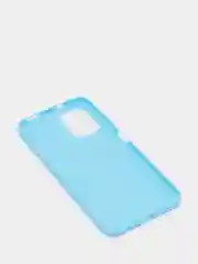 Голубой чехол Xiaomi Redmi Note 10 / Redmi Note 10S / Poco M5s силиконовый цветной матовый