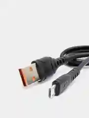 Черный кабель USB на Micro-USB "GFPower 06M", 1 метр, 2.4 A, ПВХ