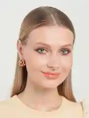 Красный стильные серьги,серьги на каждый день,Серьги полукольца,круглые сережки конго с застежкой