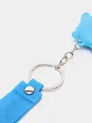 Голубой брелок детский, силиконовый