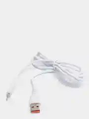 Кабель USB на Lightning "GFPower 06L", 1 метр, 2.4A, белый ПВХ, Apple iPhone 8-pin