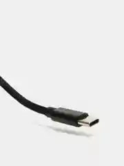 Угольный кабель Type-C в нейлоновой оплетке 2А, быстрая зарядка, 4 размера
