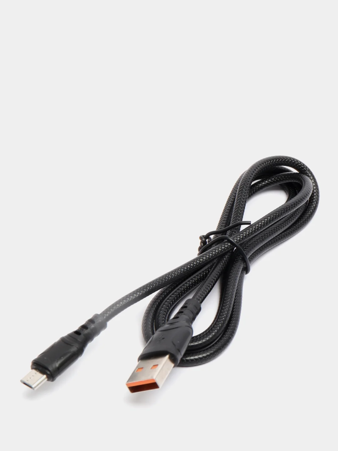 Черный кабель USB на Micro-USB GFPower F08M, 1 м, 3.6 A, ПВХ