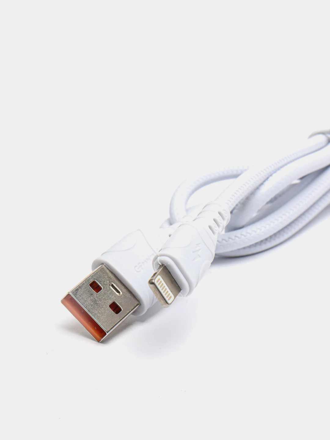 Кабель USB на Lightning GFPower F08L, 1 м, 3.6A, белый ПВХ, iPhone 8-pin