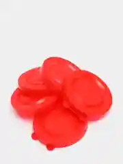 Алый крышки для банок стандартный размер, 10шт