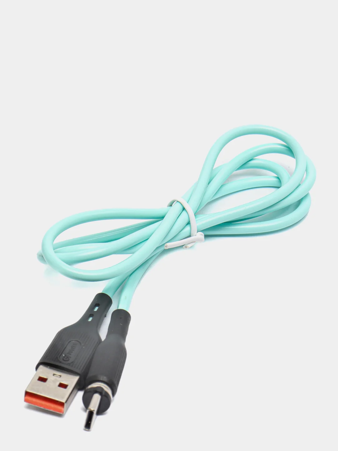 Бирюзовый кабель зарядки Type-C GFPower MAG18T, магнитный, 1 метр, 2.4A, Android