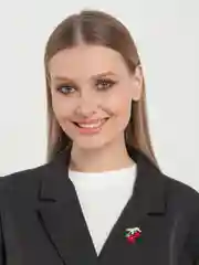 Алый брошь "Вишня"