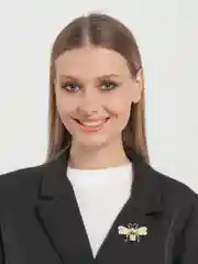 Желтый брошь "Пчела"