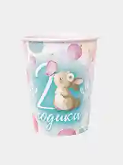 Розовый бумажные стаканы детские, наборы по 6 штук