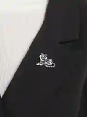 Серебряный брошь "Тигр"