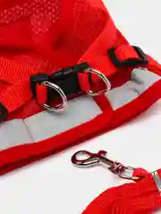 Красный светоотражающая черная жилетка для прогулок для собак и кошек, одежда, шлейка, попона