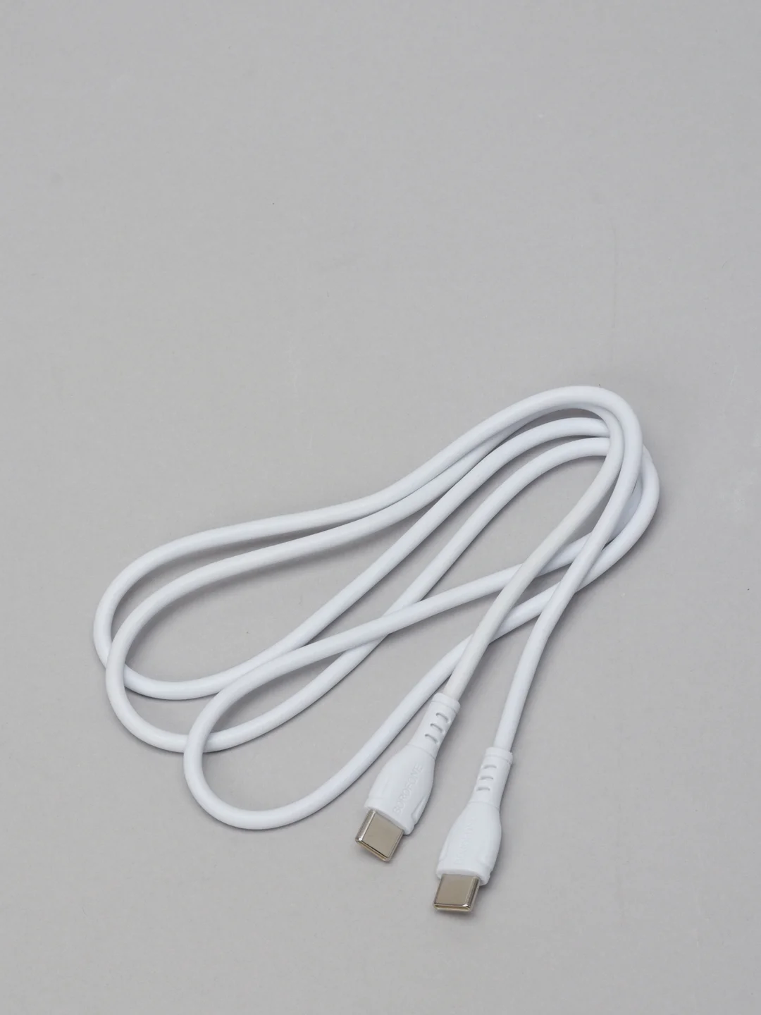 Белый кабель зарядный Borofone BX51 (3A, Type-C/Lightning, Type-C/Type-C для iPhone и Android)