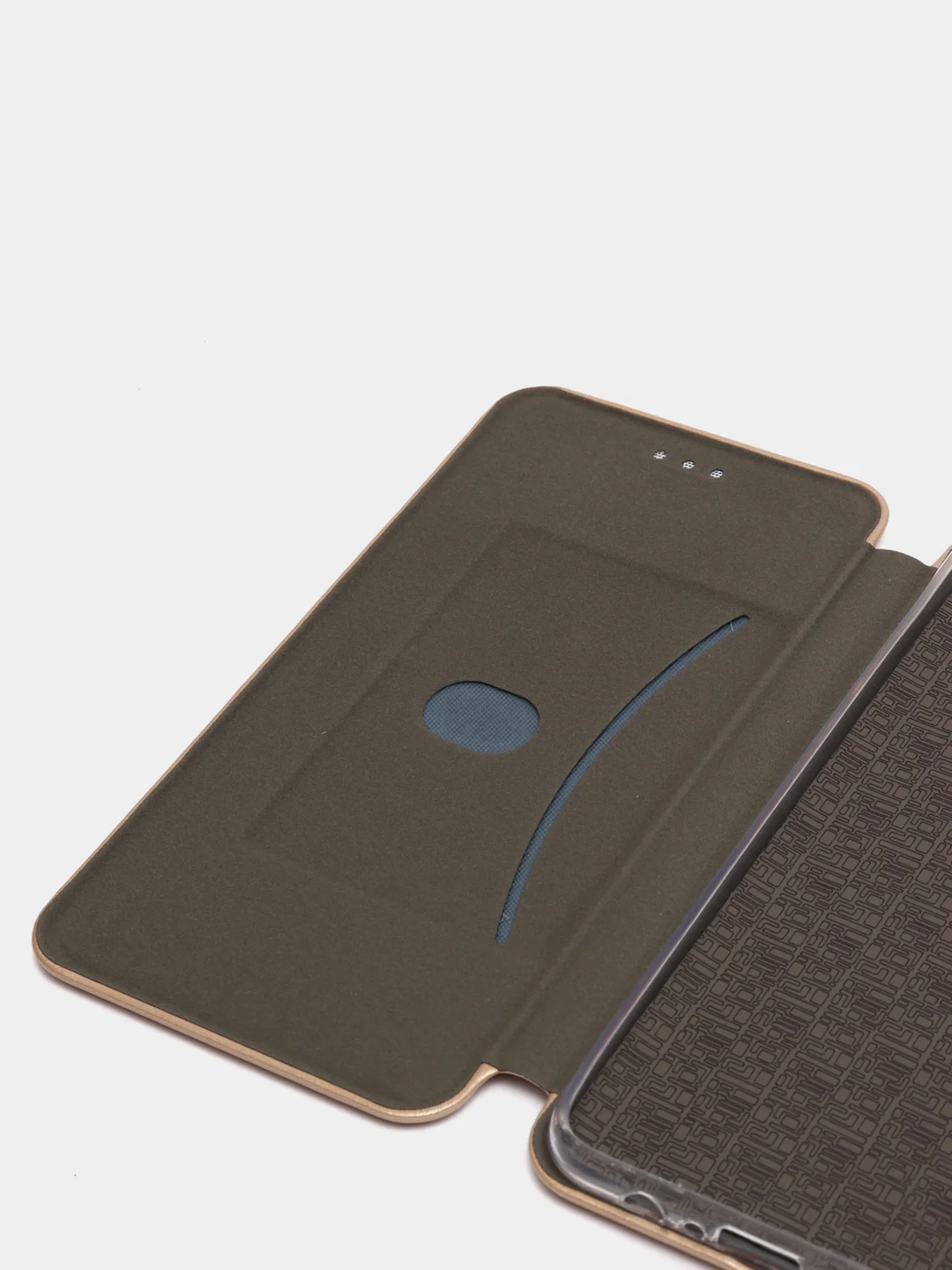 Золотой чехол-книжка Samsung Galaxy A12, Самсунг Галакси А12