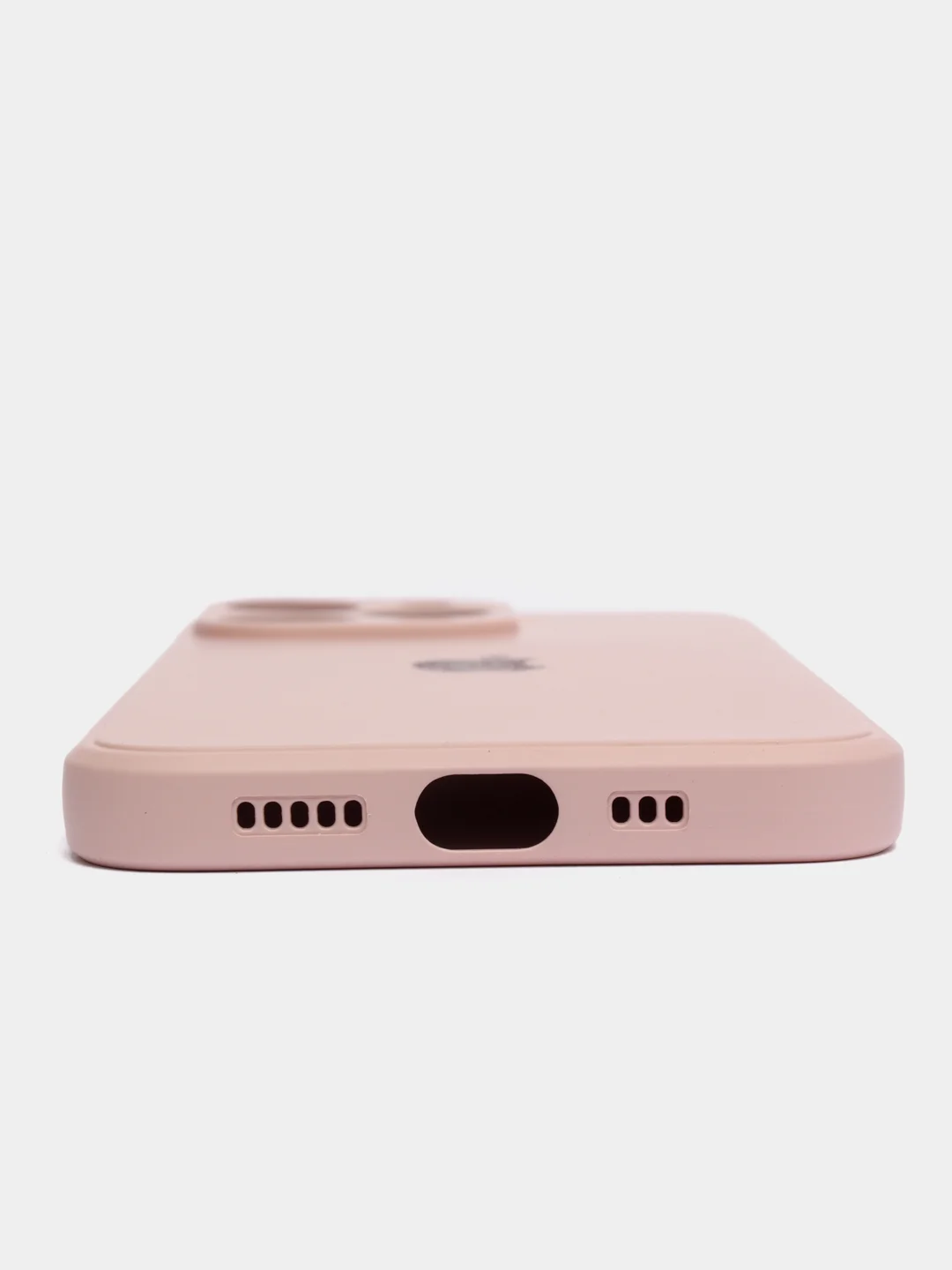 Коралловый меланж чехол на iPhone 11, 13, 12, XR, Pro, Max, Mini, бархатный