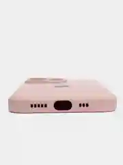 Коралловый меланж чехол на iPhone 11, 13, 12, XR, Pro, Max, Mini, бархатный