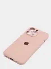 Коралловый меланж чехол на iPhone 11, 13, 12, XR, Pro, Max, Mini, бархатный