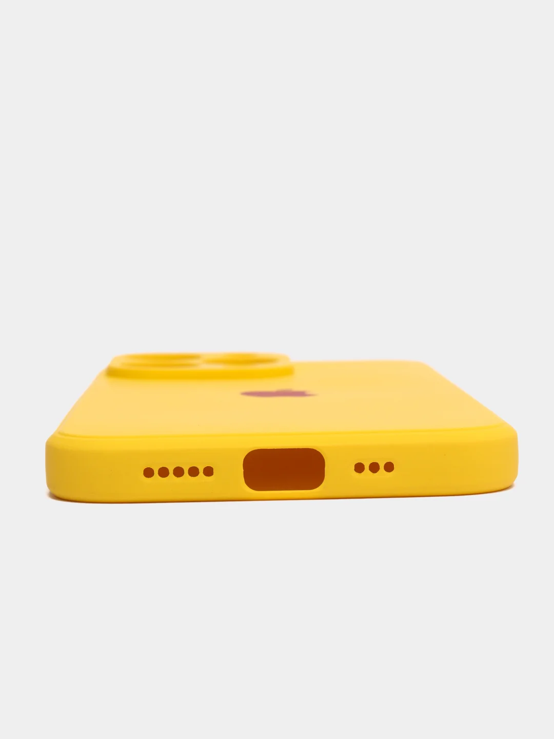 Желтый чехол на iPhone 11, 13, 12, XR, Pro, Max, Mini, бархатный