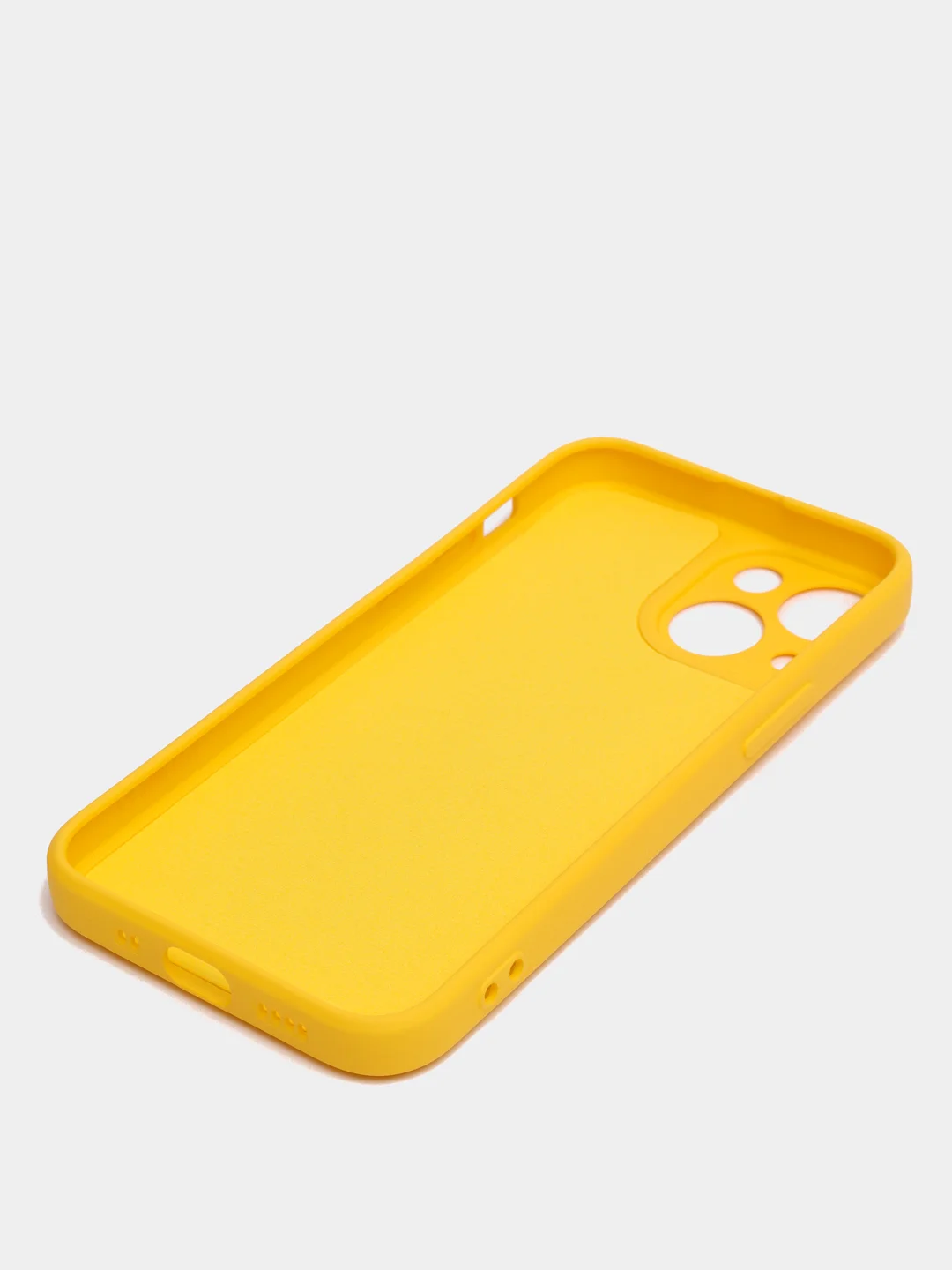 Желтый чехол на iPhone 11, 13, 12, XR, Pro, Max, Mini, бархатный