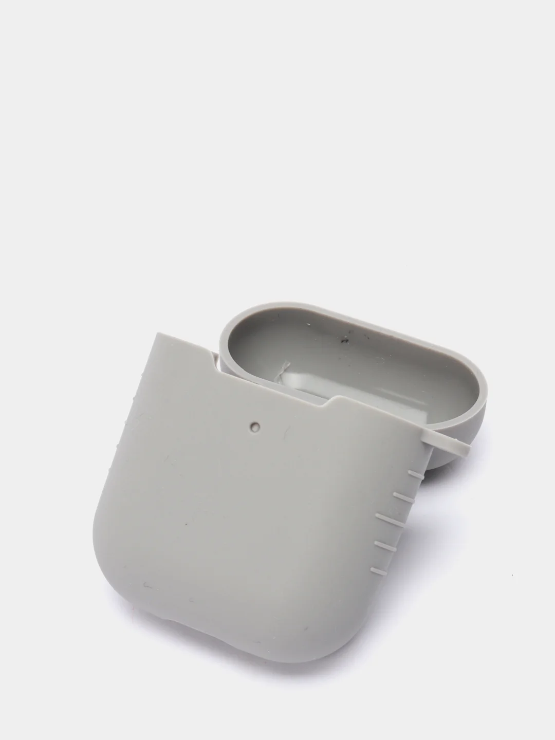 Серый меланж чехол силиконовый для Airpods 1/2