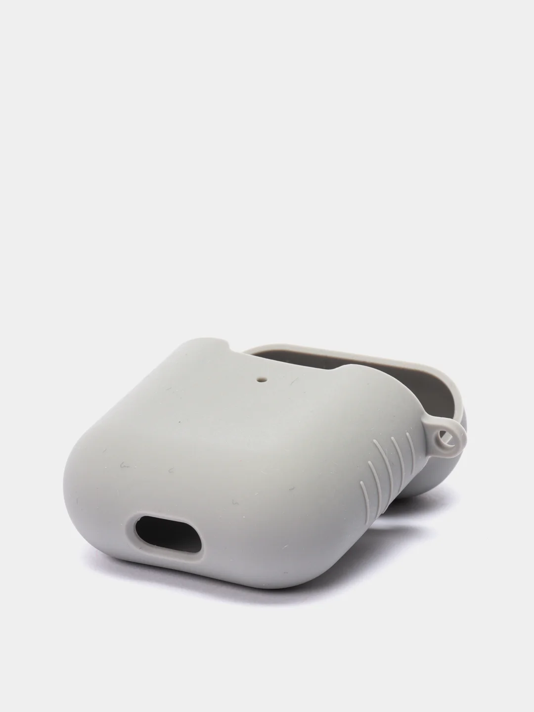 Серый меланж чехол силиконовый для Airpods 1/2